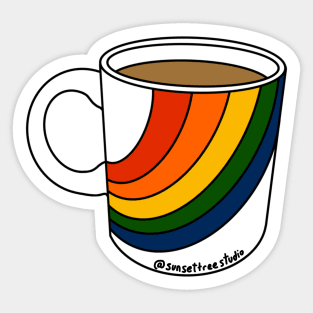 Rainbow Mug Sticker